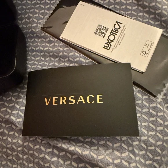 Versace Black Sunglasses. Brand new in the case with the box. - Picture 7 of 9